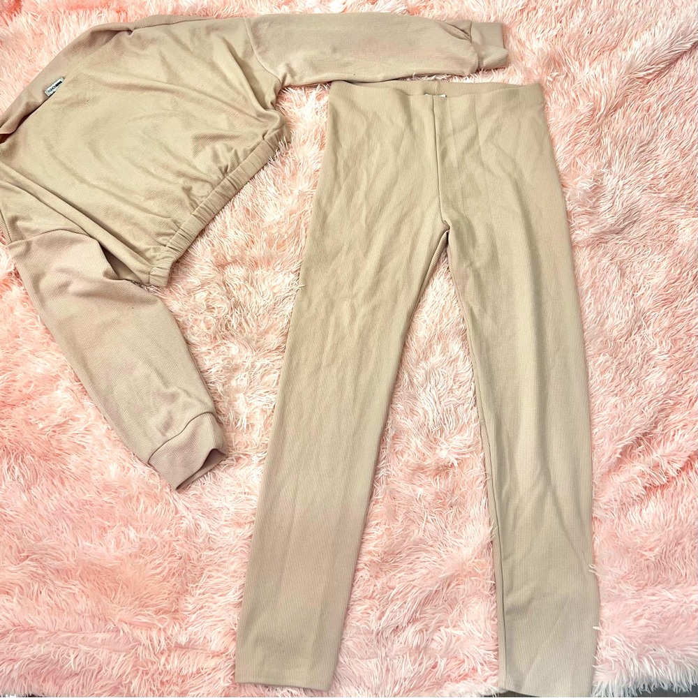 Two piece pale pink set